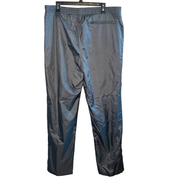 Profile Vintage Nylon elastic waist gray windbreaker track Pants size XL - Picture 2 of 8